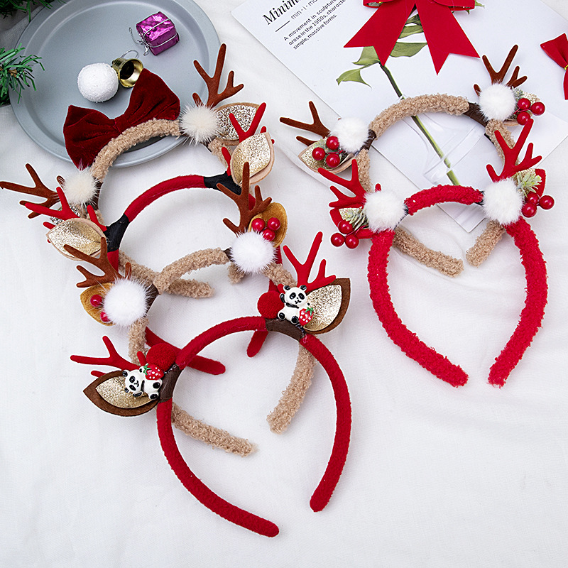 Bando Natal Berbentuk Tanduk R - Reindeer Antlers Headband ulasan dan harga