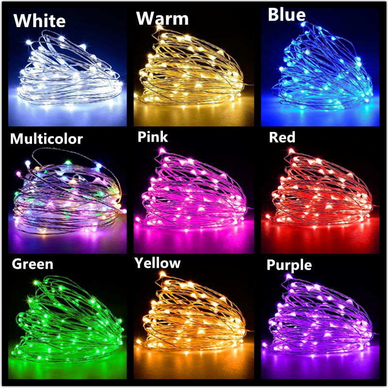 10M 5M 3M 2M Kawat Tembaga LED - Tinsel Garland Decoration ulasan dan harga