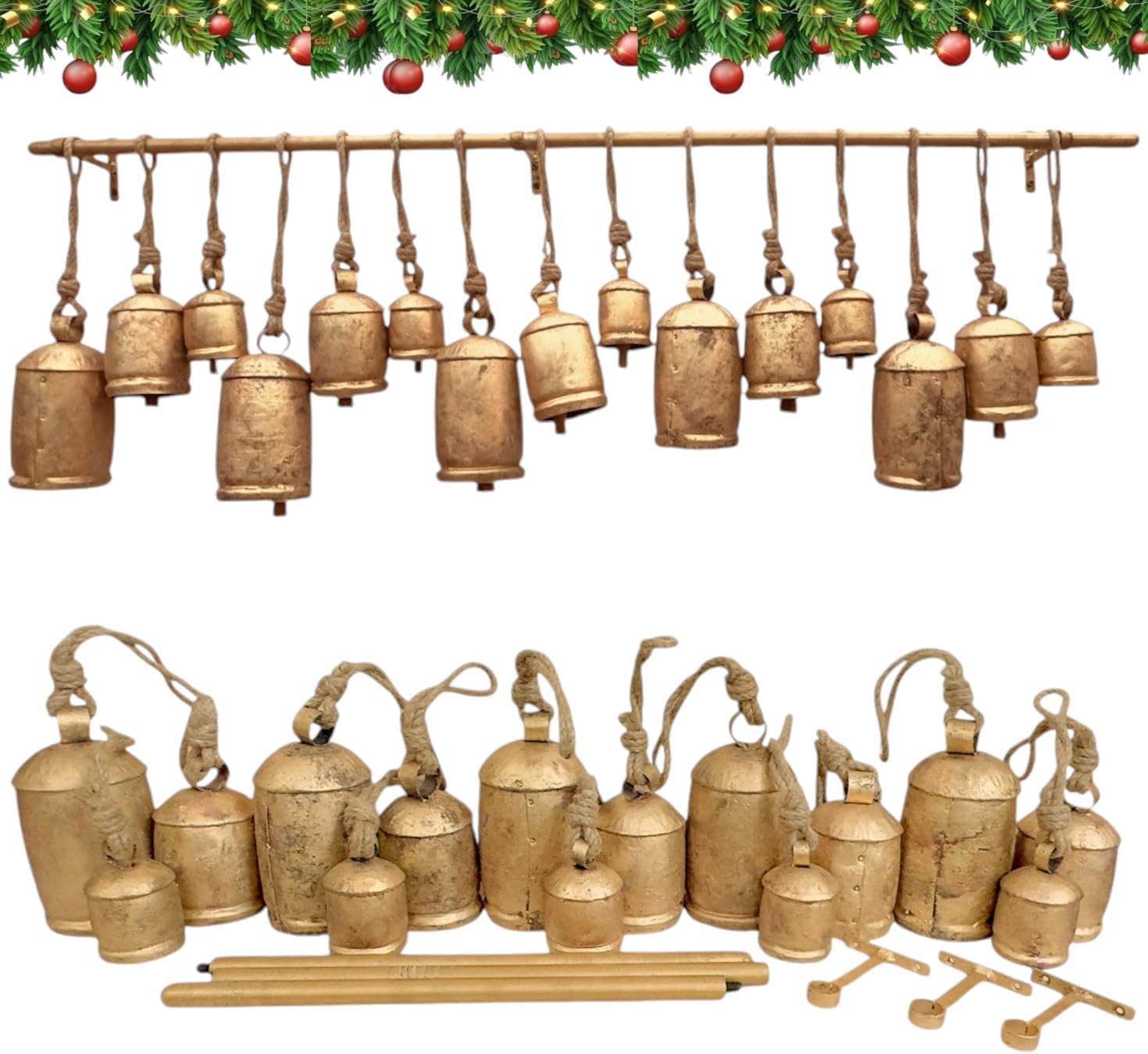 Lonceng Natal Raksasa Rustic R - Christmas Stocking Hanging ulasan dan harga